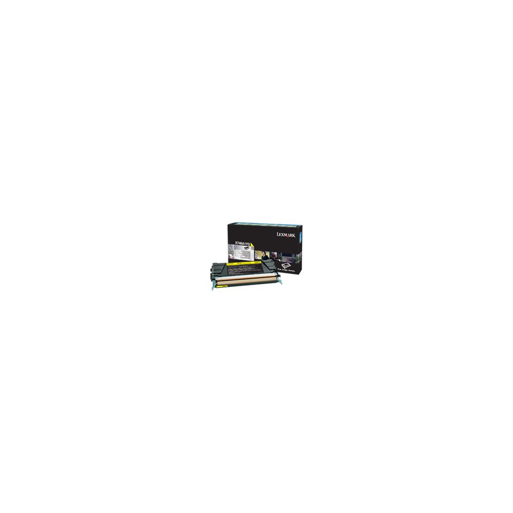 Produktbild för Lexmark - gul - original - tonerkassett - LCCP, LRP