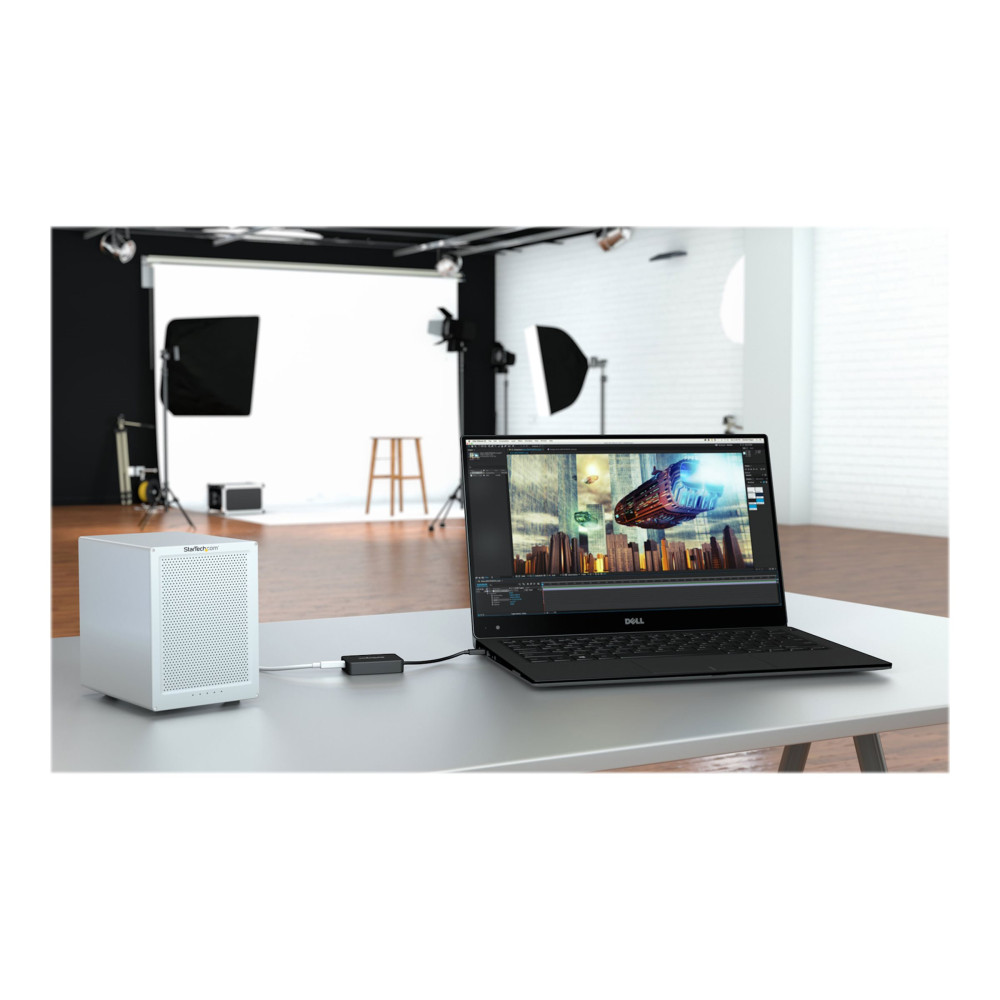 Produktbild för StarTech Thunderbolt 3 till Thunderbolt-adapter - Windows och Mac - videokort - Mini DisplayPort till USB-C - 28 cm