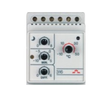Produktbild för DEVIreg 316 termostat DIN-skena, temperaturområde (-10°C til...