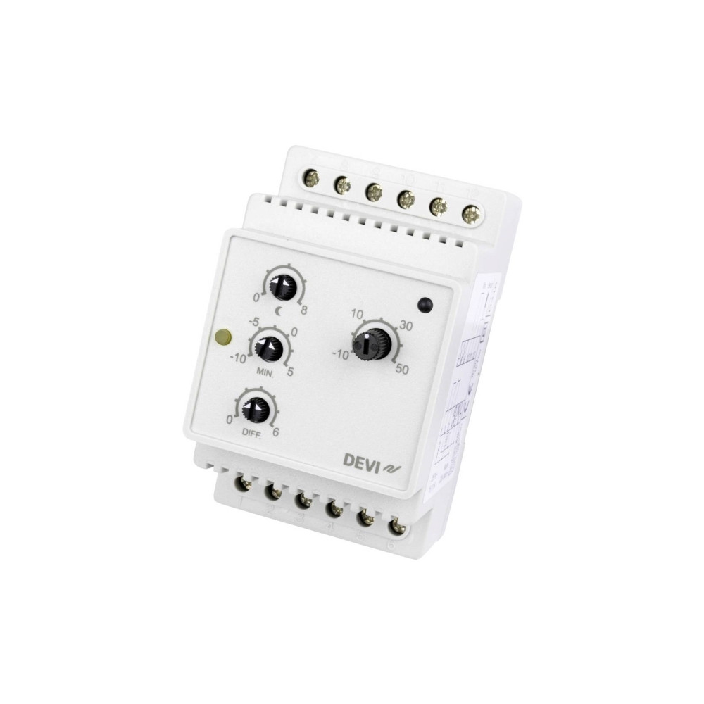 Produktbild för DEVIreg 316 termostat DIN-skena, temperaturområde (-10°C til...