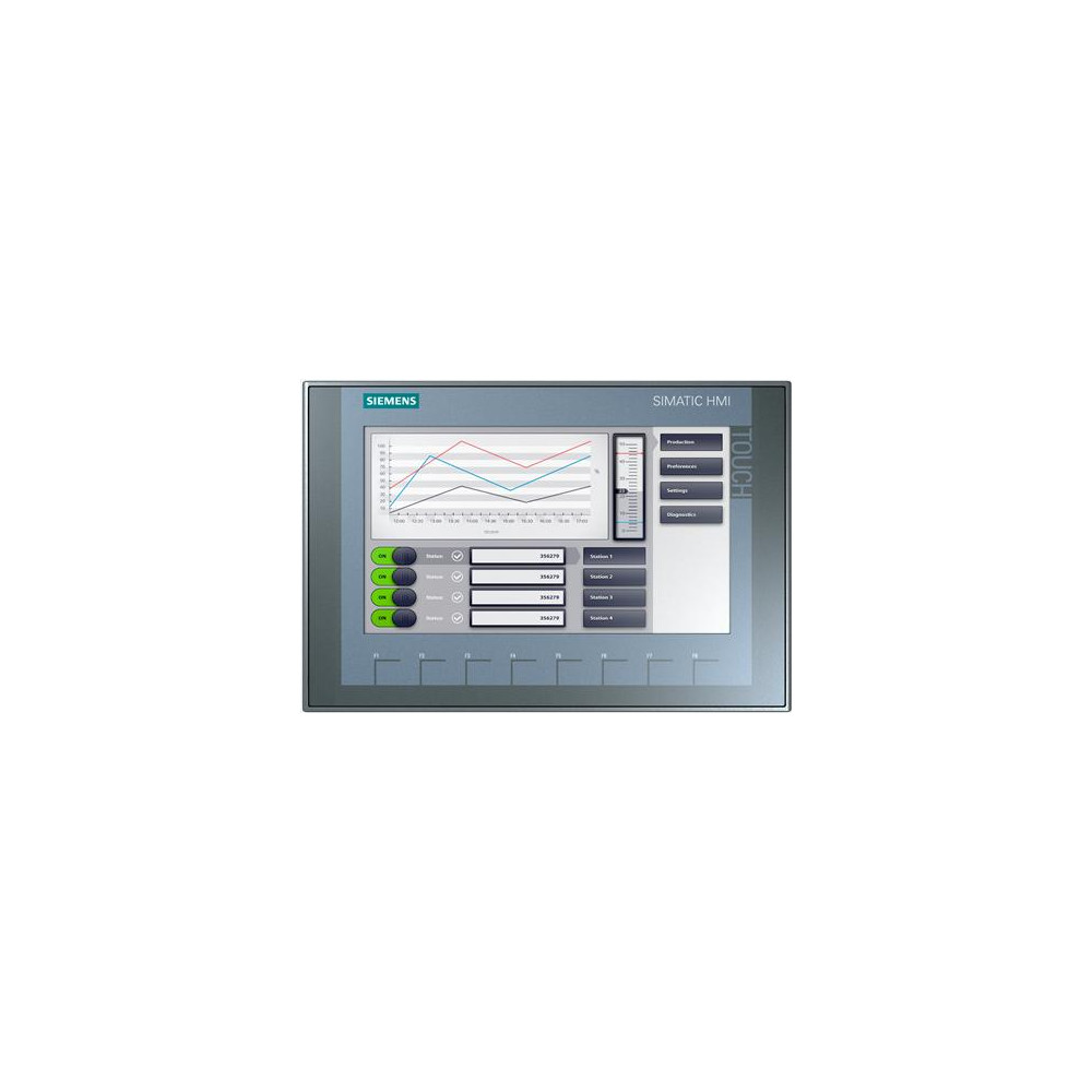 Produktbild för Siemens 6AV21232JB030AX0, 22,9 cm (9"), 800 x 480 pixlar, LC...
