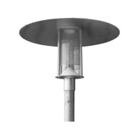Produktbild för DeKanon parkarmatur för Ø60 mm stolpe, galvaniserad, Philips...