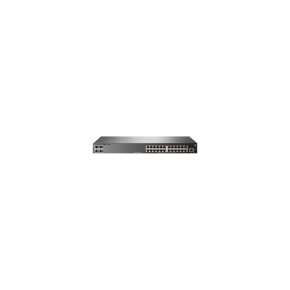 Produktbild för HPE Aruba 2930F 24G 4SFP - switch - 24 portar - Administrerad - rackmonterbar