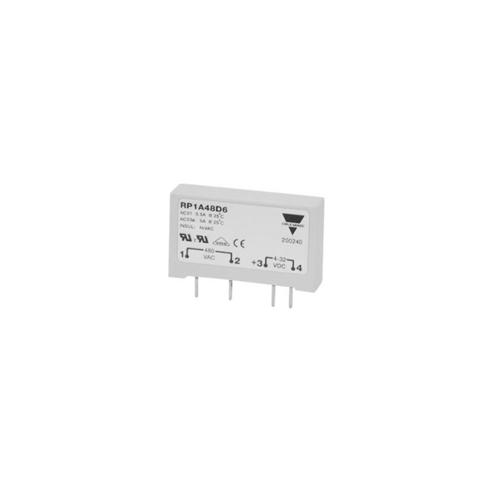 Produktbild för AC SSR-reläer 1-polig ZS (Zero Switching) 230 VACrms 5 AACrm...