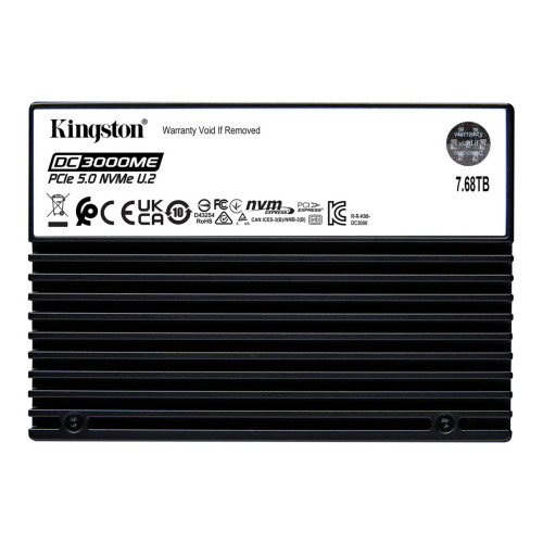 Kingston Technology Kingston DC3000ME - SSD - Enterprise - 7.68 TB - U.2 PCIe 5.0 x4 (NVMe)