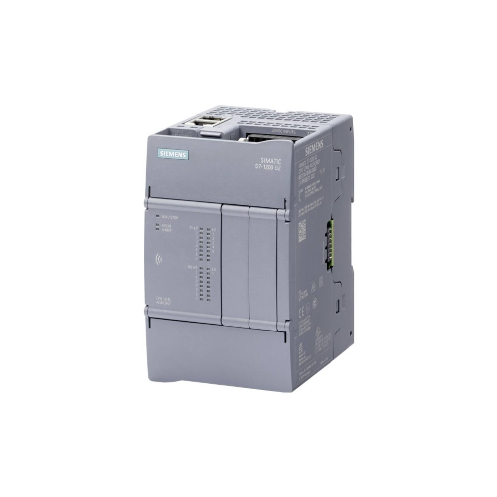 Produktbild för Siemens SIMATIC 6ES7214-1HH50-0XB0S7-1200 G2 CPU 1214C DC/DC...