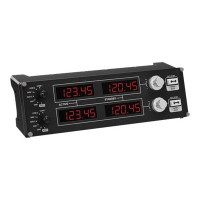 Produktbild för Logitech Flight Radio Panel - instrumentpanel till flygsimulator - kabelansluten