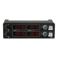 Produktbild för Logitech Flight Radio Panel - instrumentpanel till flygsimulator - kabelansluten