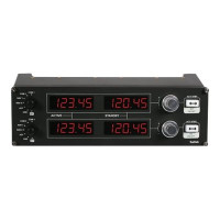 Produktbild för Logitech Flight Radio Panel - instrumentpanel till flygsimulator - kabelansluten