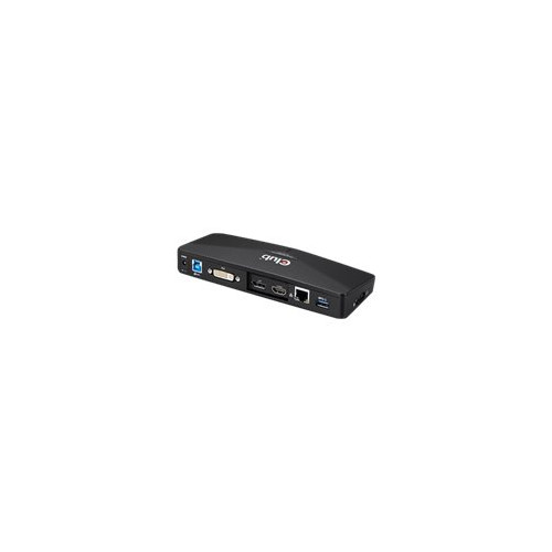 Club-3d Club 3D SenseVision USB 3.0 4K Docking Station - dockningsstation - USB - DVI, HDMI, DP - 1GbE