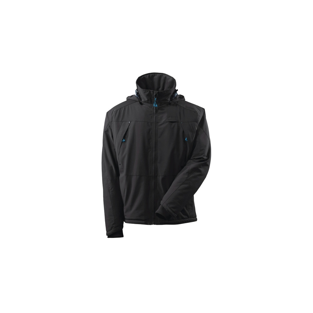 Produktbild för MASCOT 17035-411-09, Jacka, Män, Svart, L, Elastin, 200 g/m²