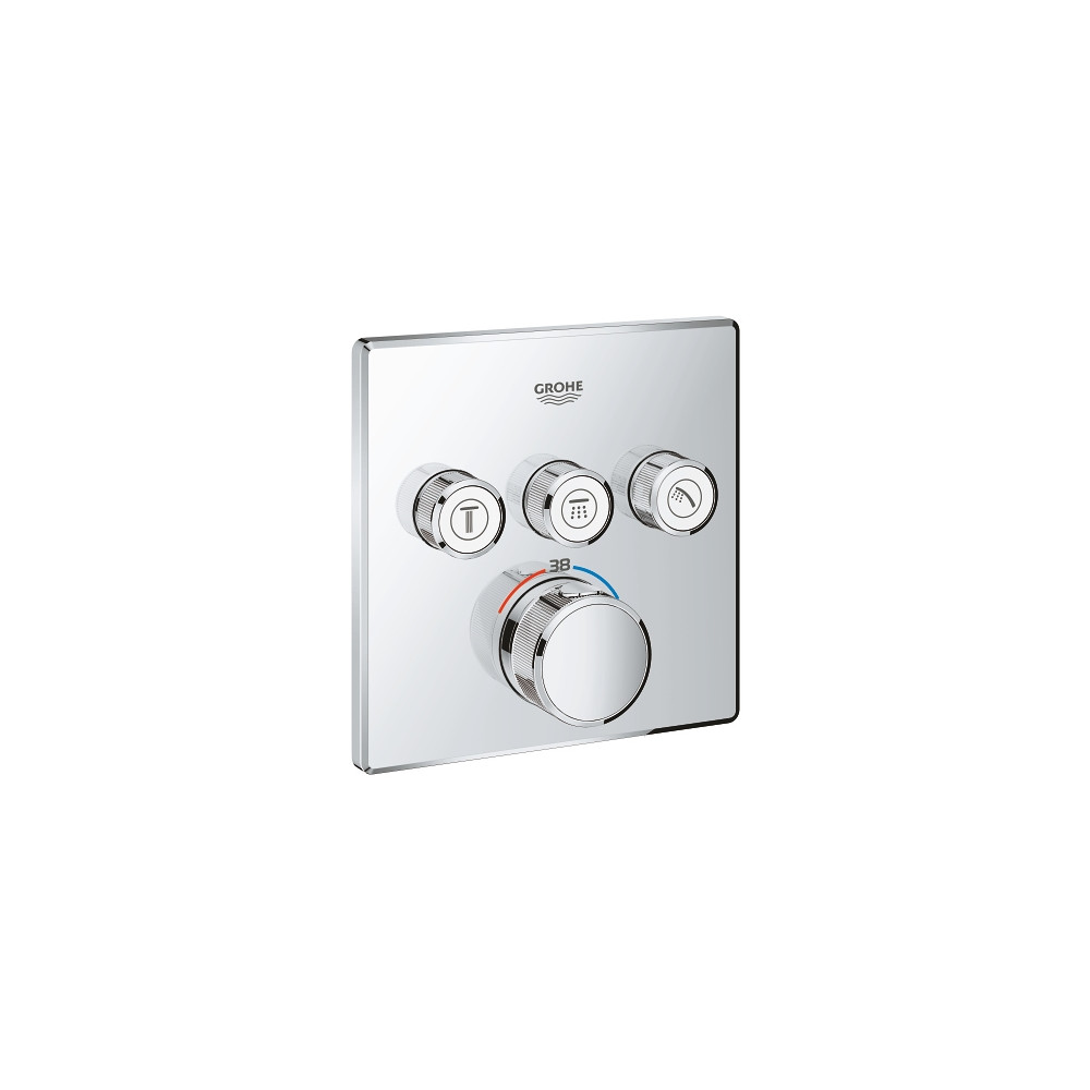 Produktbild för GROHE 29126000, Badkar och dusch, Roterande kranvred, Stål,...