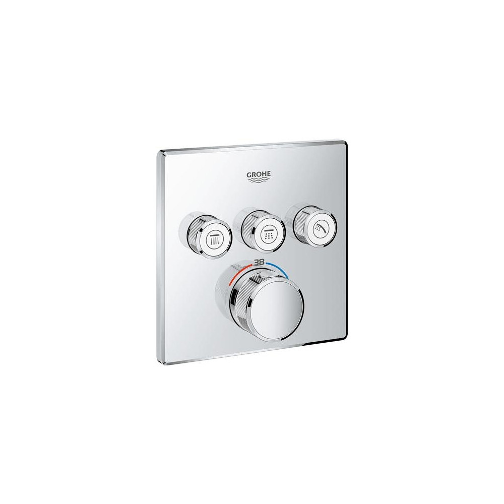 Produktbild för GROHE 29126000, Badkar och dusch, Roterande kranvred, Stål,...
