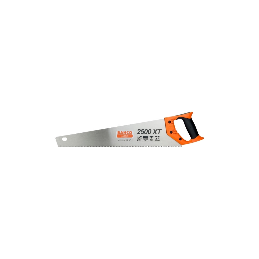 Produktbild för Bahco 2500-22-XT-HP, Ryggsåg, Plast, Trä, Svart, Orange, Ros...