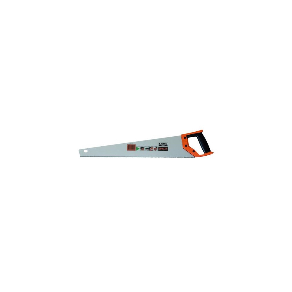 Produktbild för Bahco 2500-22-XT-HP, Ryggsåg, Plast, Trä, Svart, Orange, Ros...