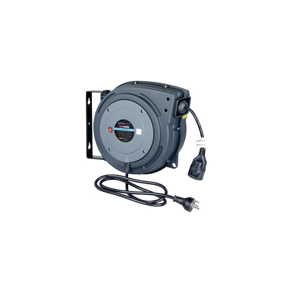 Produktbild för FLOWCONCEPT automatisk kabelupprullare IP42 3 x 1,5mm² x 20...