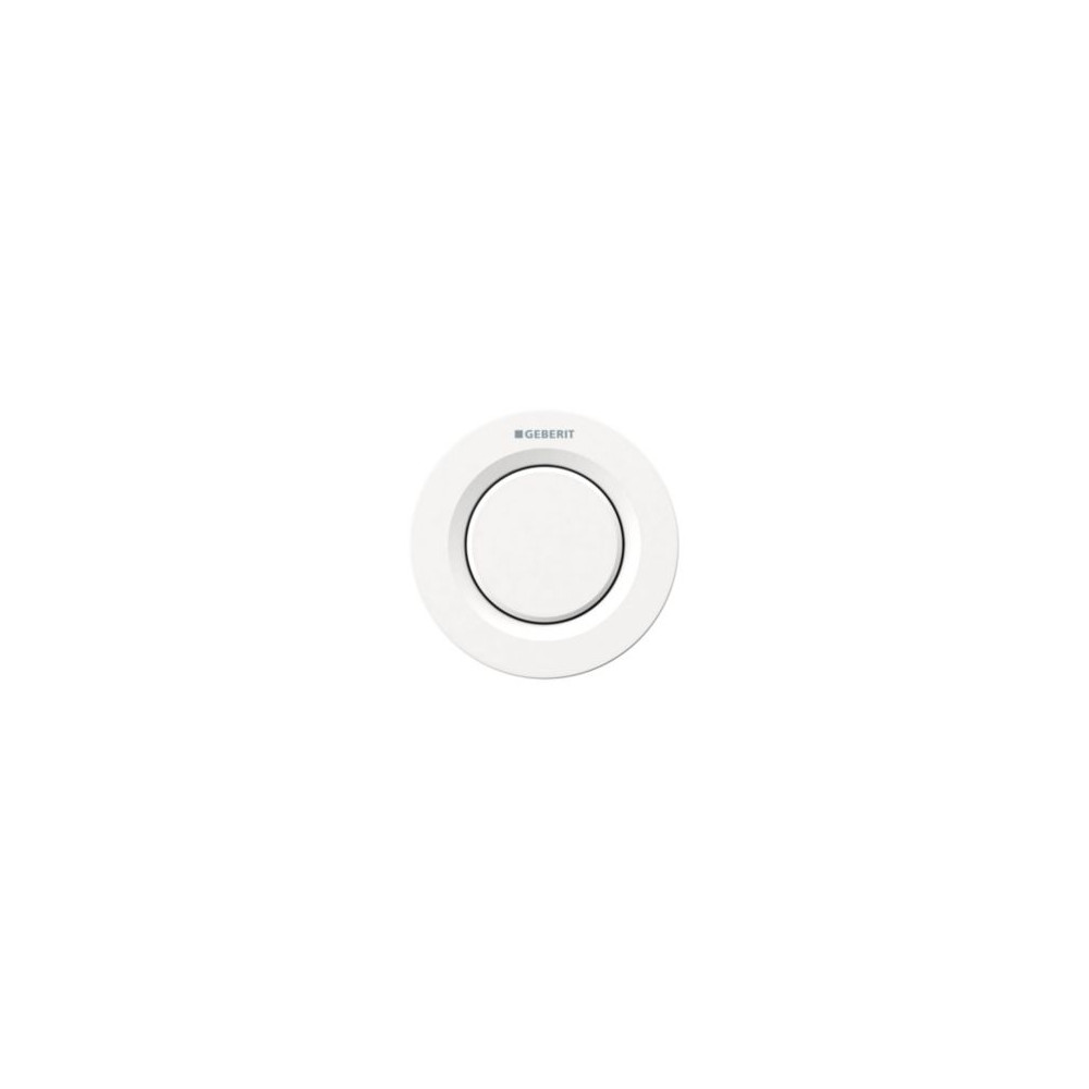 Produktbild för Geberit fjärrmanövrering Omega01 vit in – pneumatisk, för en...