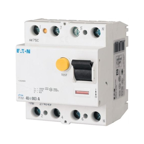 Eaton EATON jordfelsbrytare (RCD) 63A 300mA, 4P, typ A selektiv, 7...