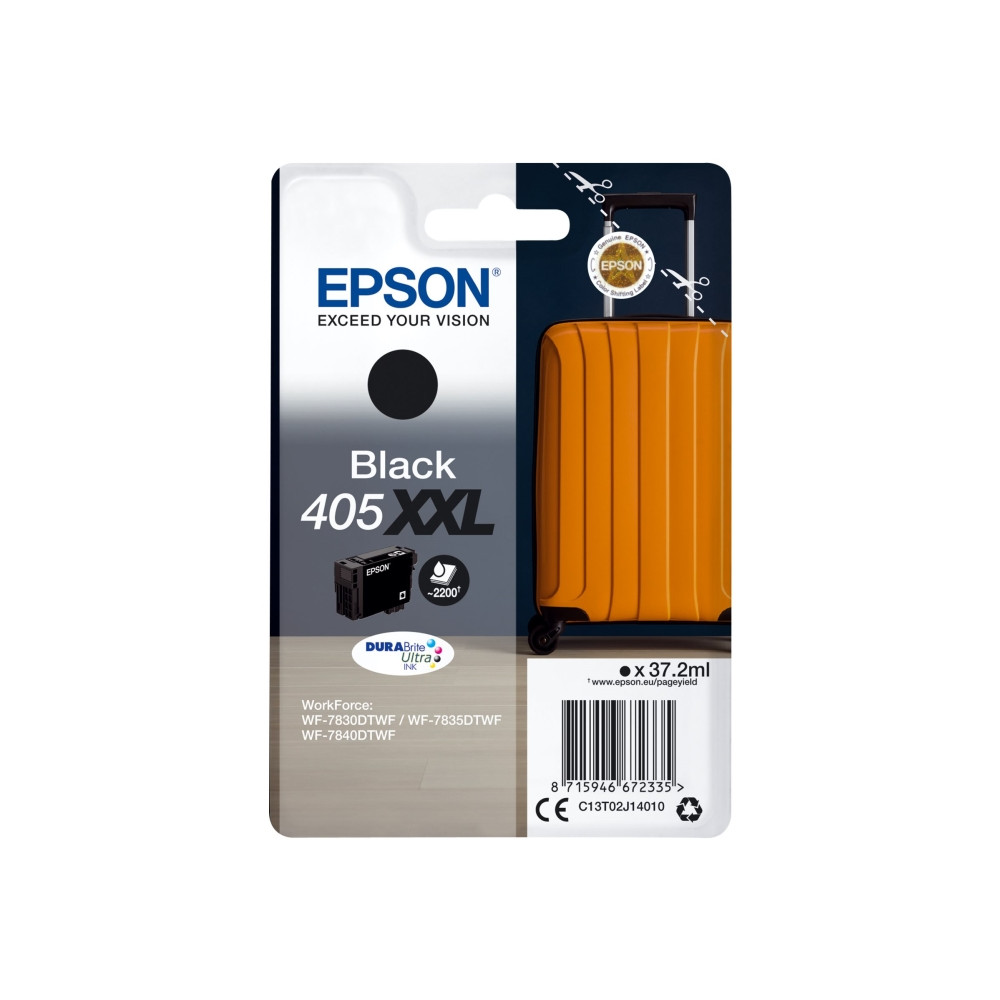 Produktbild för Epson 405XXL - XXL-storlek - svart - original - bläckpatron