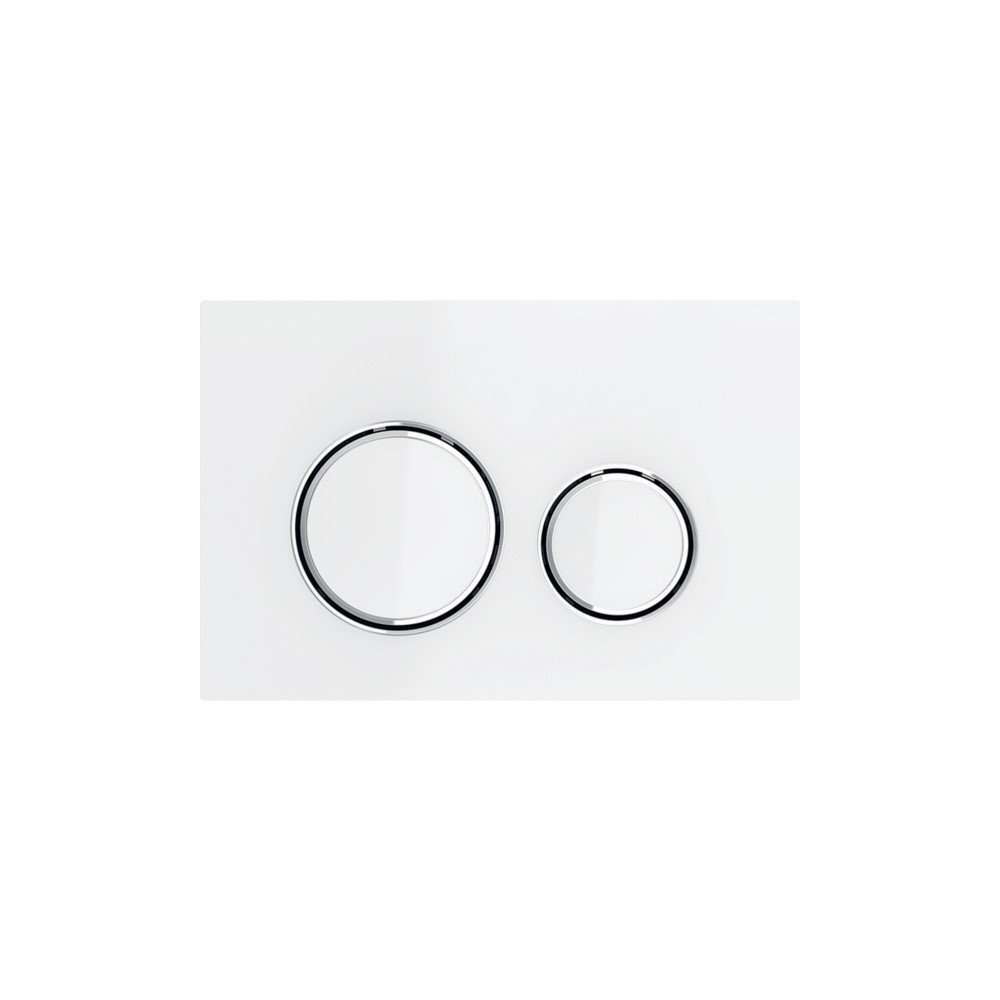 Produktbild för Geberit 115.884.SI.1, Spolplatta, Vit, Krom, Geberit, 246 mm...