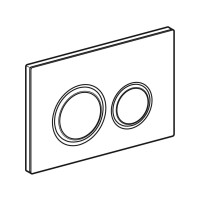 Produktbild för Geberit 115.884.SI.1, Spolplatta, Vit, Krom, Geberit, 246 mm...