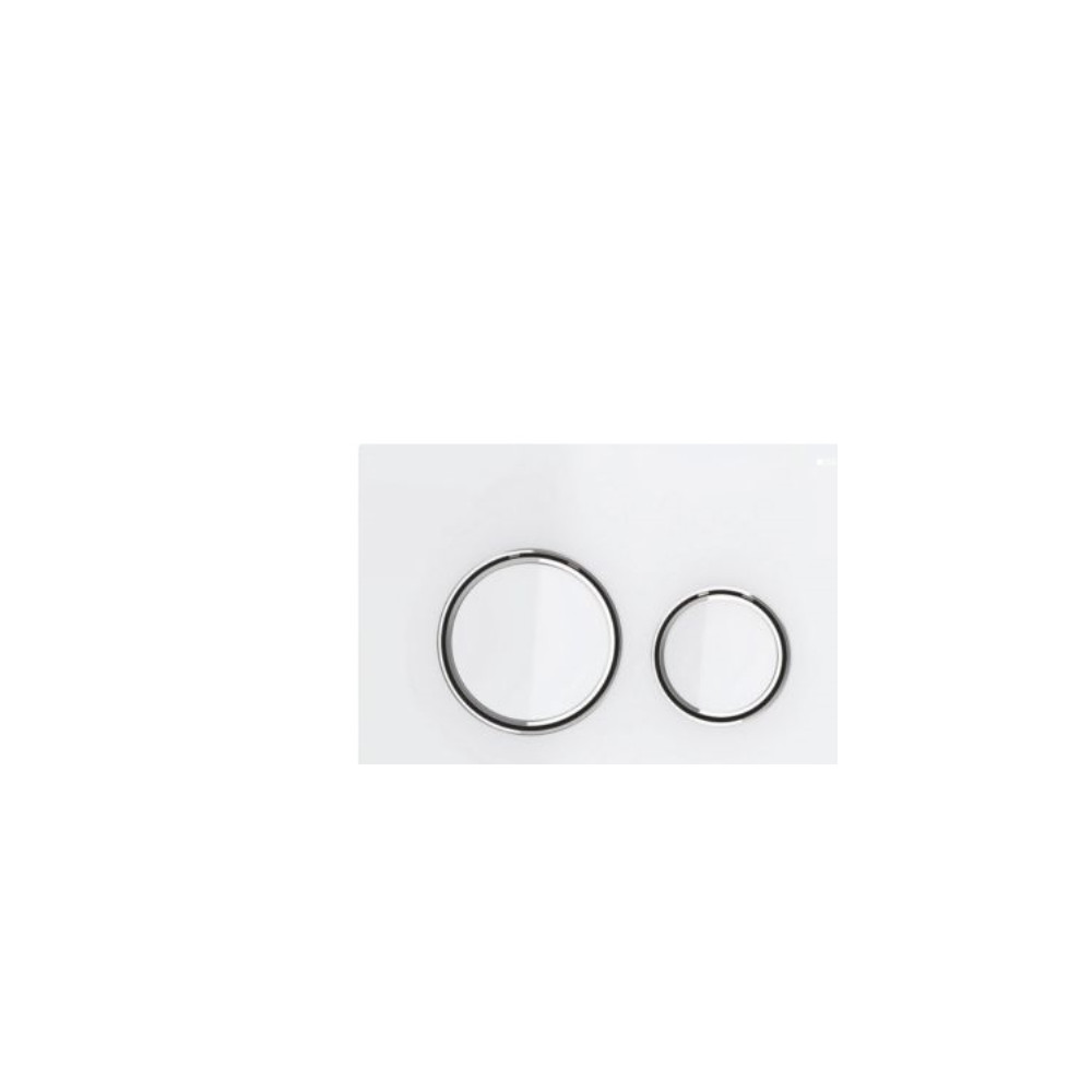Produktbild för Geberit 115.884.SI.1, Spolplatta, Vit, Krom, Geberit, 246 mm...