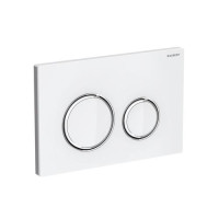 Produktbild för Geberit 115.884.SI.1, Spolplatta, Vit, Krom, Geberit, 246 mm...