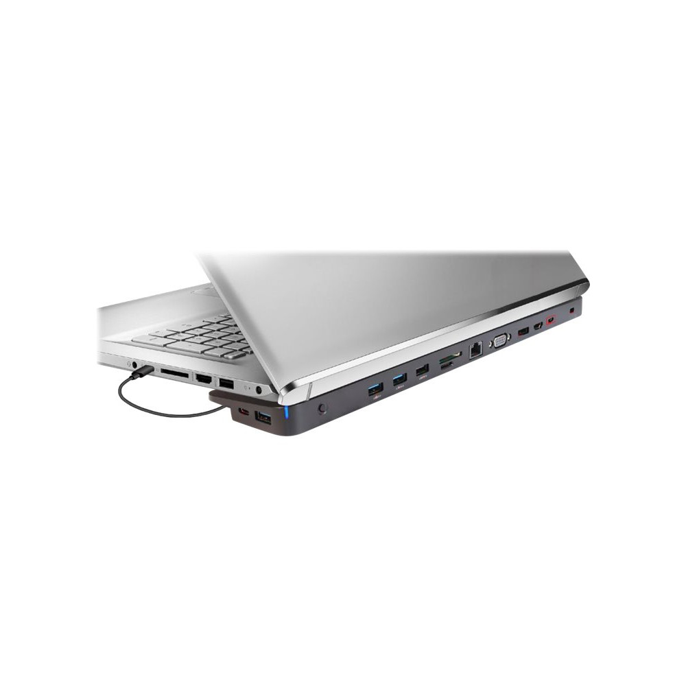 Produktbild för Club 3D - dockningsstation - USB-C 3.2 Gen 1 - VGA, HDMI, DP - 1GbE