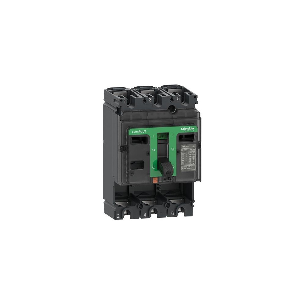 Produktbild för Maximalbrytare utan strömrorg, ComPacT NSX250N, 50 kA vid 41...