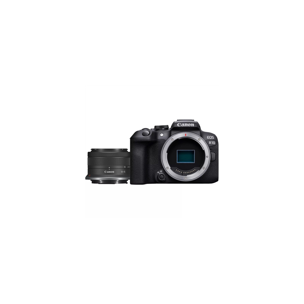 Produktbild för Canon EOS R10 - digitalkamera RF-S 18-45 mm F4,5-6,3 IS STM objektiv