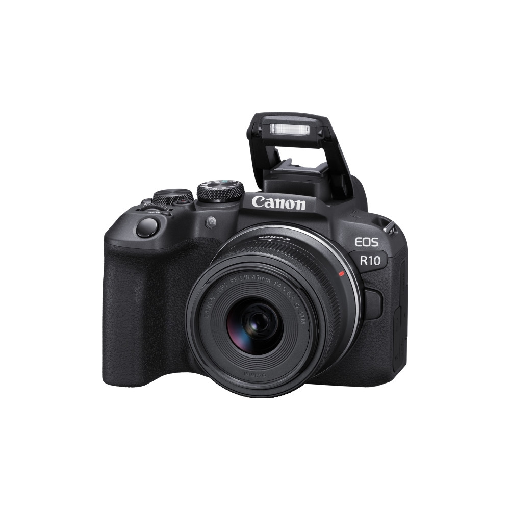 Produktbild för Canon EOS R10 - digitalkamera RF-S 18-45 mm F4,5-6,3 IS STM objektiv