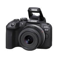 Produktbild för Canon EOS R10 - digitalkamera RF-S 18-45 mm F4,5-6,3 IS STM objektiv