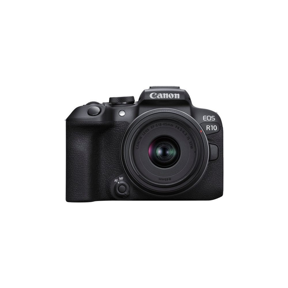Produktbild för Canon EOS R10 - digitalkamera RF-S 18-45 mm F4,5-6,3 IS STM objektiv