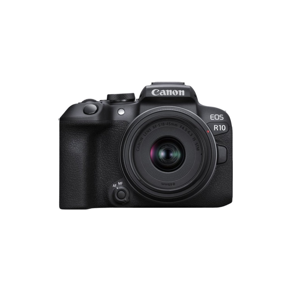 Produktbild för Canon EOS R10 - digitalkamera RF-S 18-45 mm F4,5-6,3 IS STM objektiv