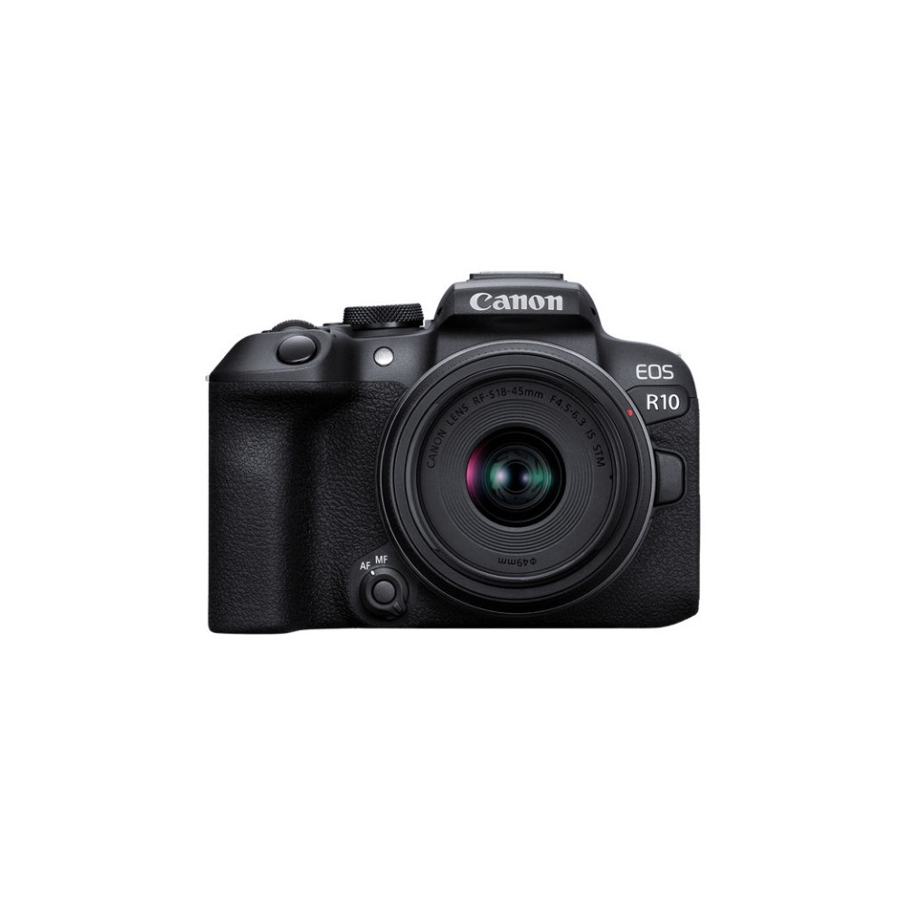 Produktbild för Canon EOS R10 - digitalkamera RF-S 18-45 mm F4,5-6,3 IS STM objektiv
