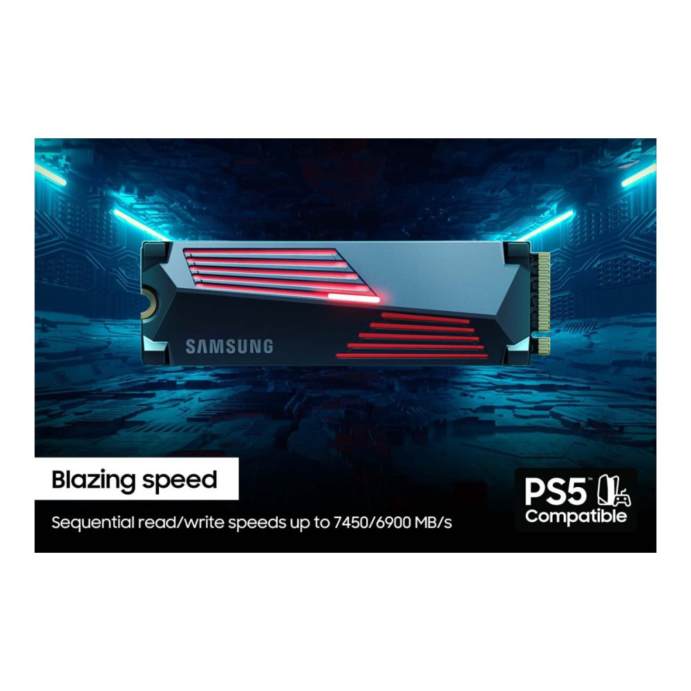 Produktbild för Samsung 990 PRO MZ-V9P1T0GW - SSD - 1 TB - PCIe 4.0 x4 (NVMe)