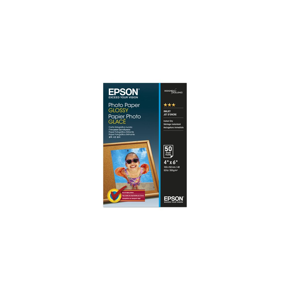 Produktbild för Epson - fotopapper - blank - 50 ark - 102 x 152 mm - 200 g/m²