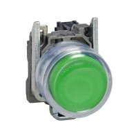 Produktbild för Schneider Electric XB4, Knapp, Grön, Not compatible with leg...