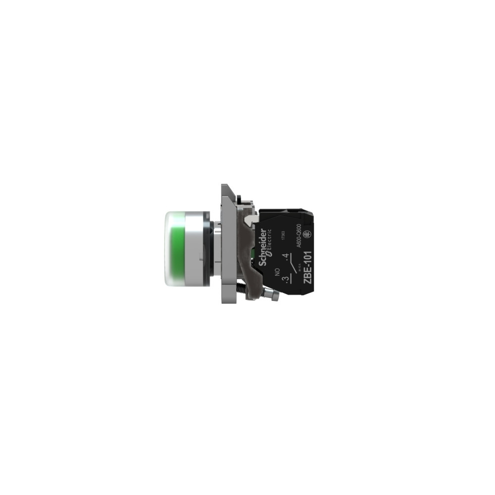 Produktbild för Schneider Electric XB4, Knapp, Grön, Not compatible with leg...