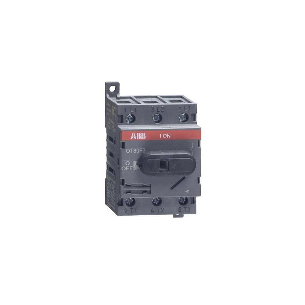 Produktbild för ABB OT80F3, 3P, Ledningsført, Sort, IEC 60947-3 / UL 508 / C...
