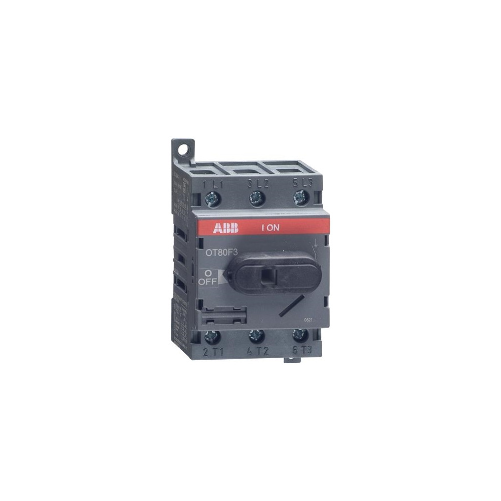 Produktbild för ABB OT80F3, 3P, Ledningsført, Sort, IEC 60947-3 / UL 508 / C...