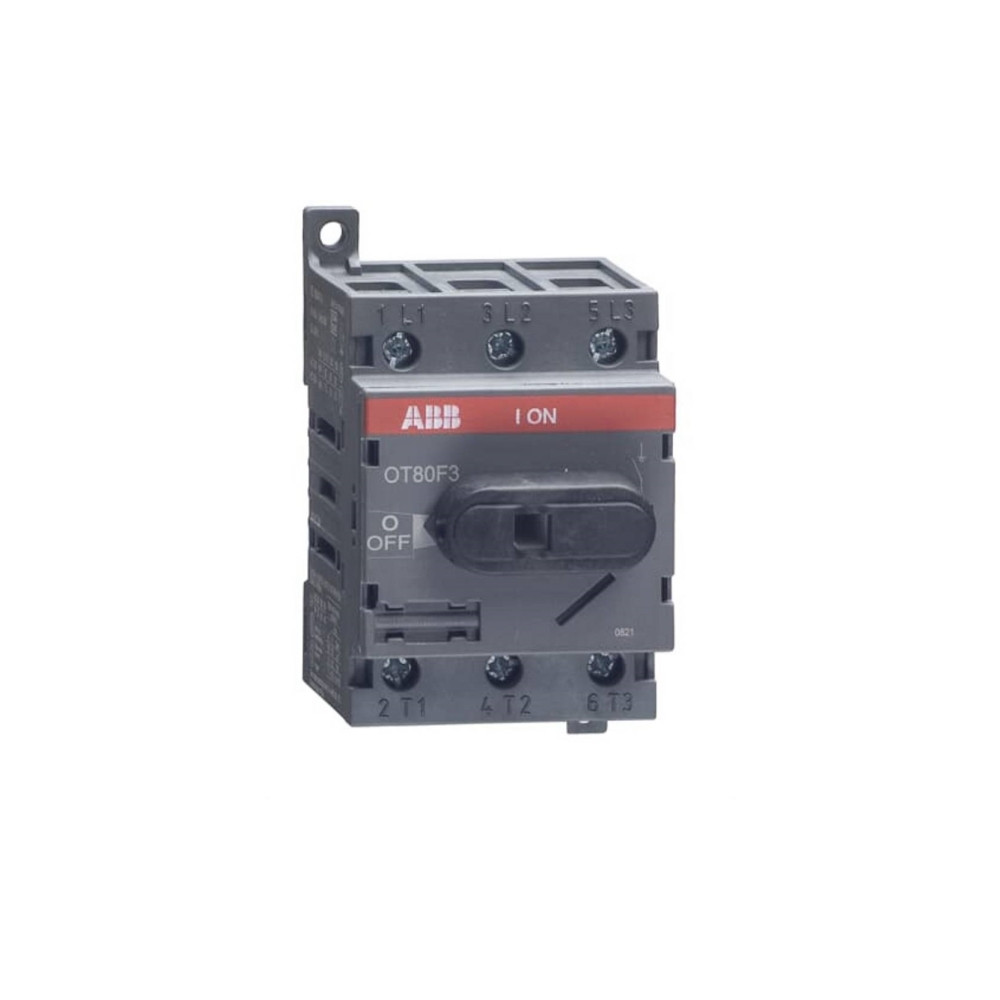Produktbild för ABB OT80F3, 3P, Ledningsført, Sort, IEC 60947-3 / UL 508 / C...