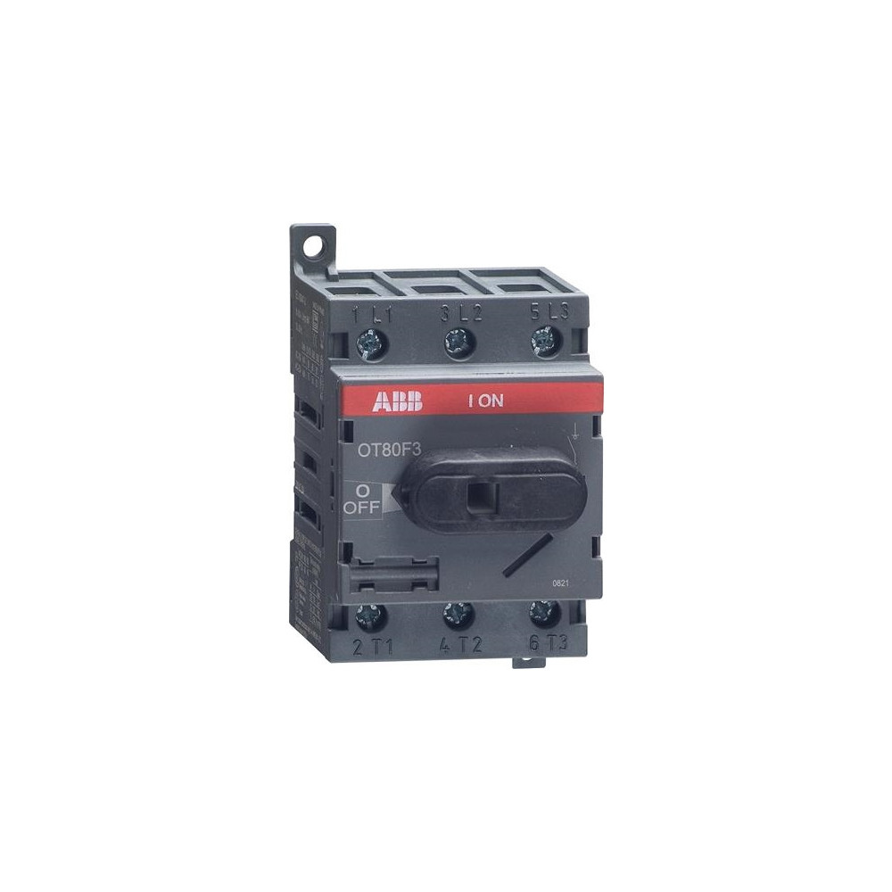 Produktbild för ABB OT80F3, 3P, Ledningsført, Sort, IEC 60947-3 / UL 508 / C...