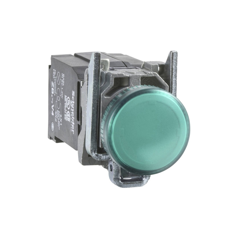 Produktbild för Schneider Electric XB4BVM3, Grön, IP66, CSA, 230-240 V, 2,2...