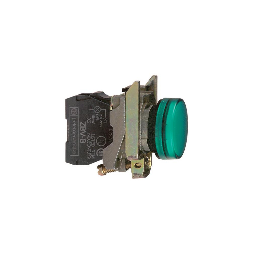 Produktbild för Schneider Electric XB4BVM3, Grön, IP66, CSA, 230-240 V, 2,2...