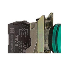 Produktbild för Schneider Electric XB4BVM3, Grön, IP66, CSA, 230-240 V, 2,2...