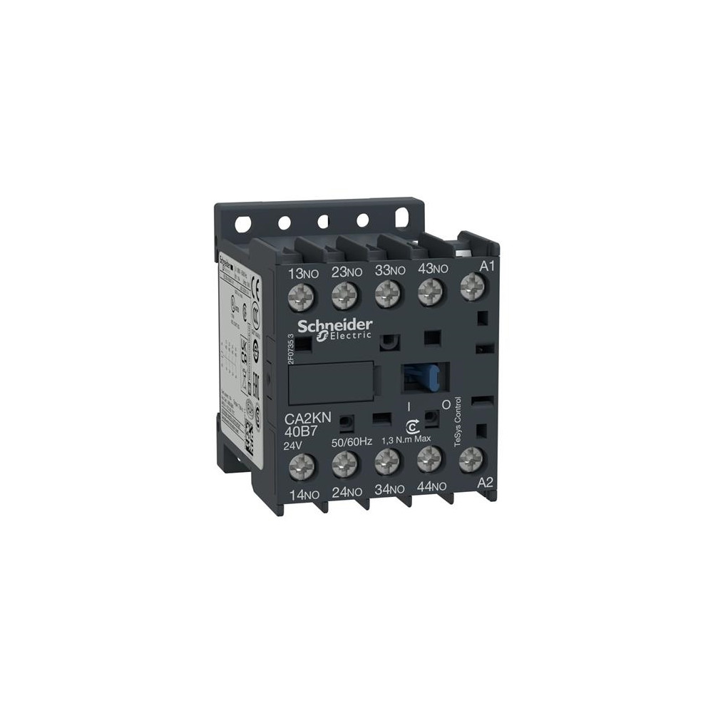 Produktbild för Schneider Electric CA2KN40P7, Svart, Vit, 17 V, 58 x 45 x 57...
