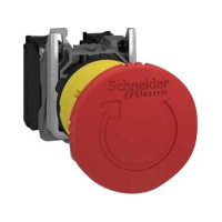 Produktbild för Schneider Electric XB5AS8444, Tryckknappsbrytare, Plast, Röd...