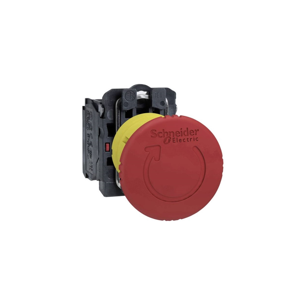 Produktbild för Schneider Electric XB5AS8444, Tryckknappsbrytare, Plast, Röd...