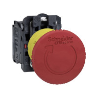 Produktbild för Schneider Electric XB5AS8444, Tryckknappsbrytare, Plast, Röd...